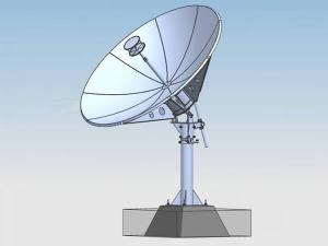 Приёмная спутниковая антенна S-диапазона, диаметр 2,2 м