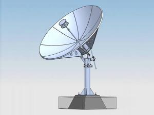 Приёмная спутниковая антенна S-диапазона, диаметр 2,2 м