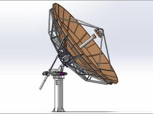  Поворотная спутниковая антенна RxTx, диаметр 3.7м, C, Ku, Ka-диапазон 