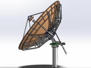 Поворотная спутниковая антенна RxTx, диаметр 5.36 м, Ka-диапазон