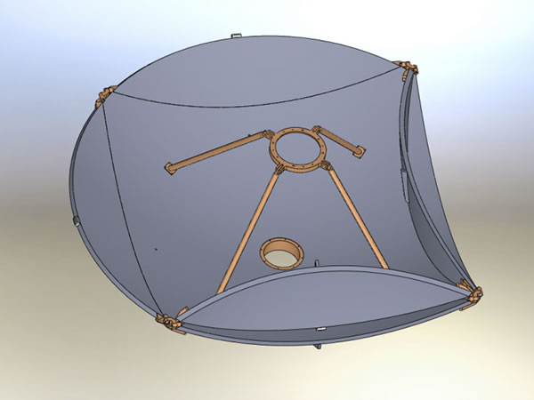 Спутниковая антенна RxTx, диаметр 7.3 м, C, Ku-диапазон