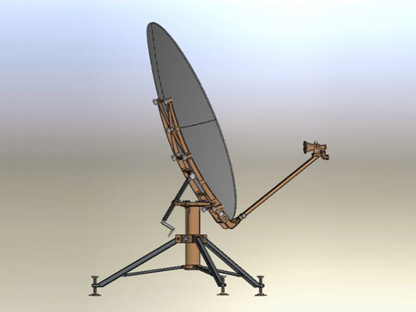  Портативная спутниковая антенна из углеволокна, диаметр 1,8 м 