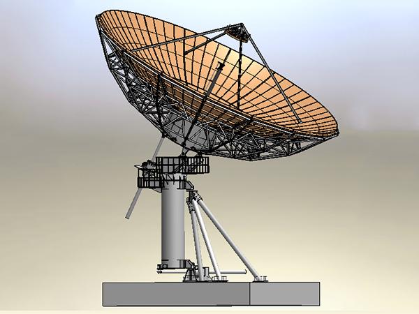  Спутниковая антенна RxTx, диаметр 13.0 м, особый Ku-диапазон 